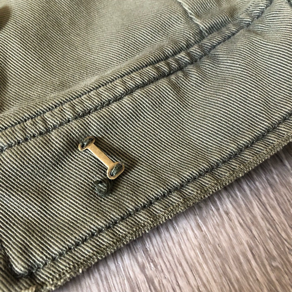 Evereve Peyton Jensen Cadet Jacket in Army Green Women's Small $138 - Picture 10 of 14